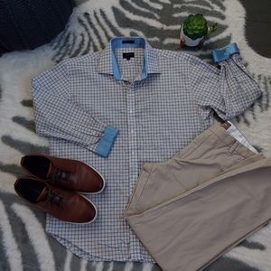 EUC Haggar Long sleeve button up size 2XL